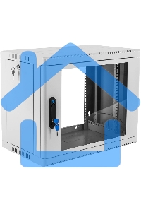 Шкаф коммутационный ЦМО (ШРН-9.350) настенный 9U 600x350мм пер.дв.стекл 200кг серый 300мм 180град.