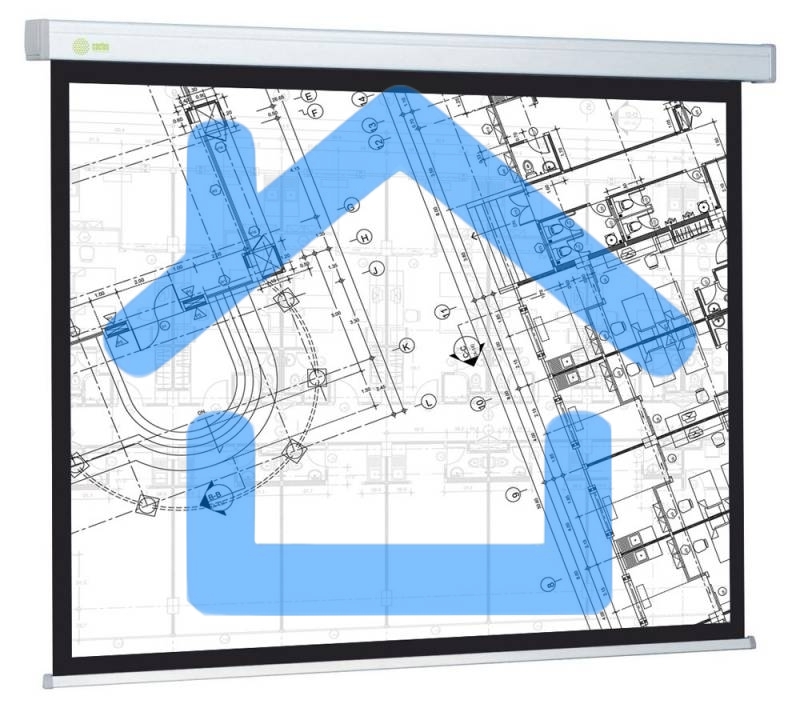 Экран Cactus 104.6x186см Wallscreen CS-PSW-104x186 16:9 настенно-потолочный рулонный белый