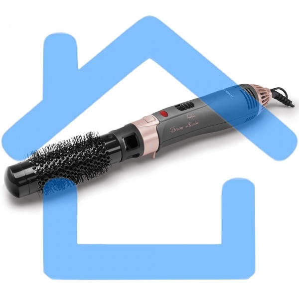 Фен-щетка POLARIS PHS1204i маренго/розовый, 1200Вт