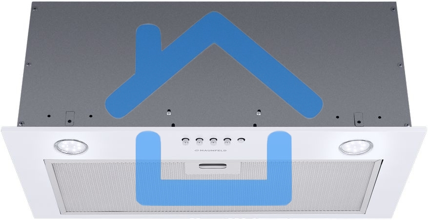 Вытяжка встраиваемая Maunfeld Crosby Power 50 белый, 50 см, 1050 куб. м/ч, 51.8 дБ