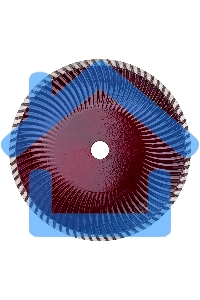 Круг алмазный Matrix Ф230 х 22 мм турбо по железобетону