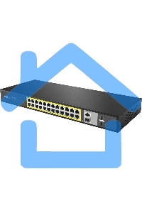 Коммутатор 24PORT 10/100M POE 4GE COMBO P124GH NETIS