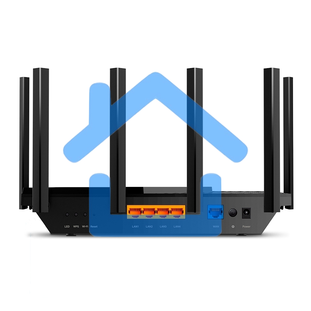 Роутер TP-Link Archer AX73 AX5400 Dual Band Wireless Gigabit Router, 1.5 GHz Tri-Core CPU, 1 GE WAN + 4 GE LAN ports, 1× USB 3.0 Port, support 1024-QAM, OFDMA, MU-MIMO, Airtime Fairness, Beamforming, 160MHz Channel Width, come with HomeShieldTM, support R