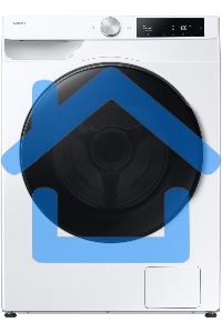 Стирально-сушильная машина Samsung WD11DG6B85BELP белый, загрузка фронтальная 11 кг, 1400 об/мин, класс: A