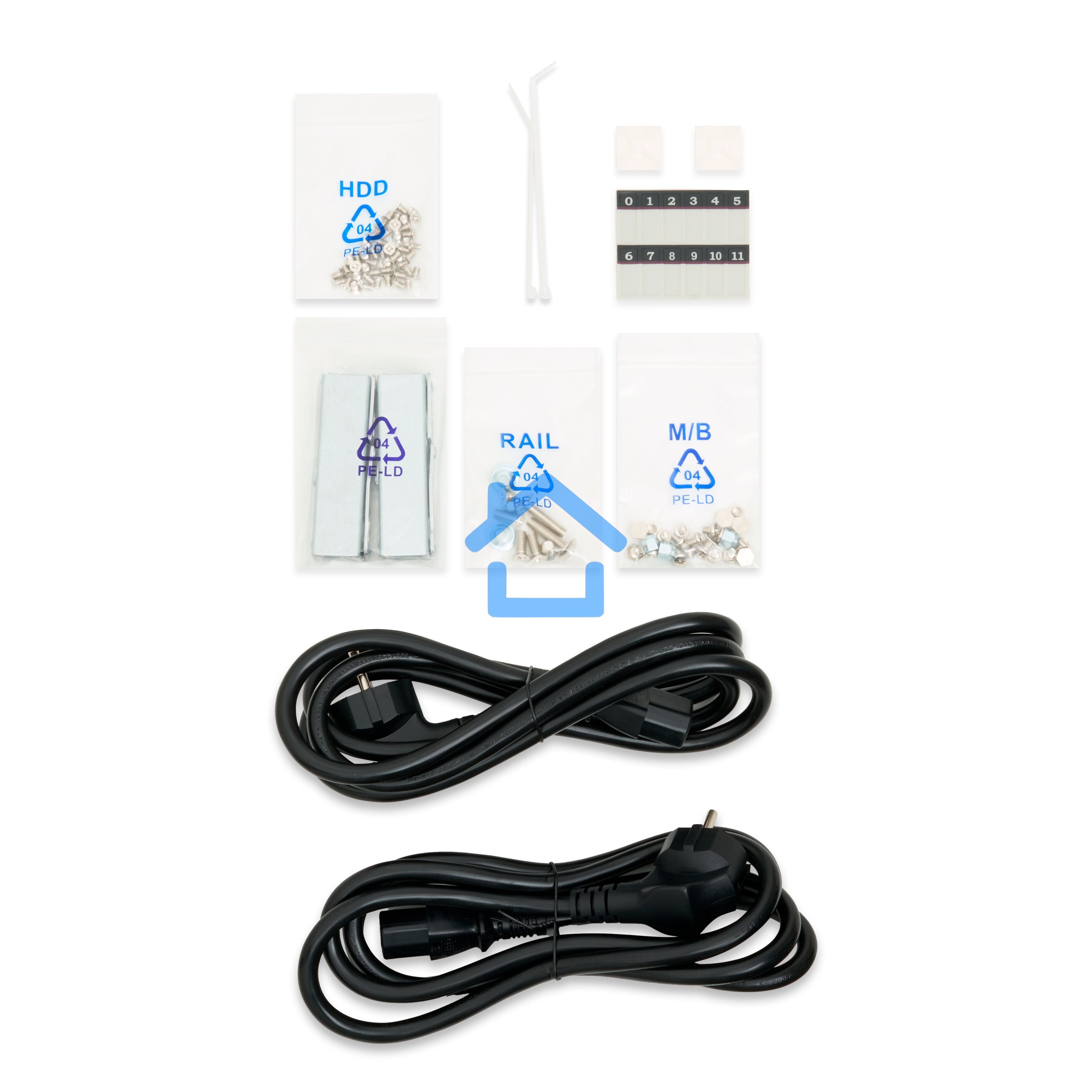 Серверный корпус Ablecom 2U CS-R29-05P; E-ATX, ATX, Micro-ATX, Mini-ITX MBs; 12 x 3.5'' hs; 1200W CRPS(1+1); no rails