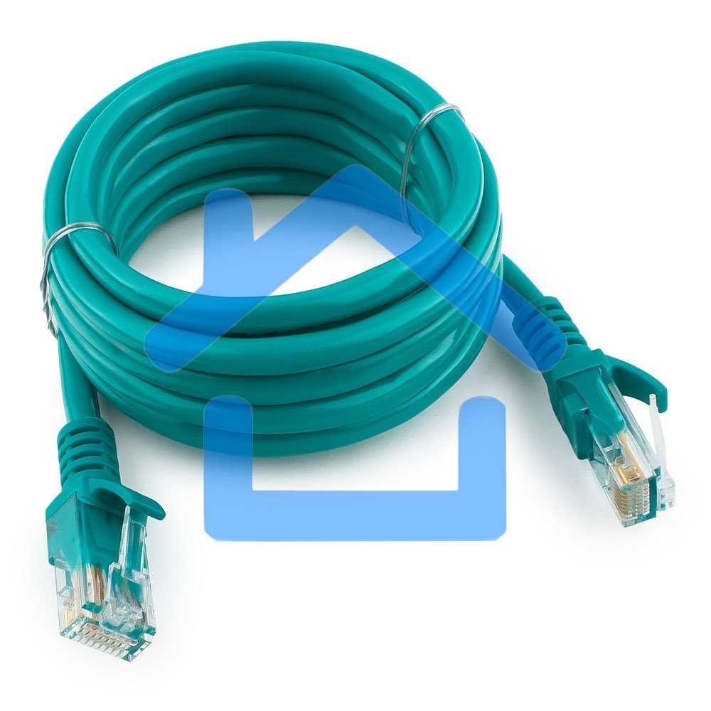 Патч-корд UTP Cablexpert кат.5e, 2м, литой, многожильный (зеленый)