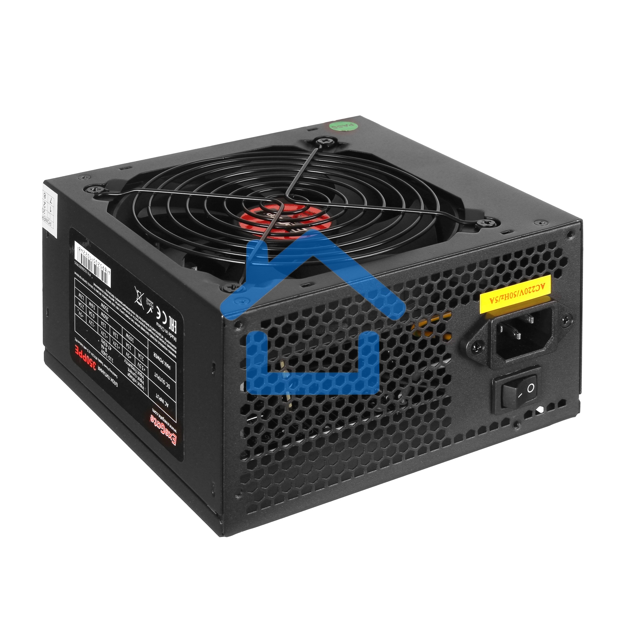 Блок питания ExeGate 350PPE (EX260637RUS-PC), 350Вт, 120мм, черный