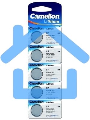 Элемент питания литиевый Camelion CR CR2032 BL-5 (блист.5шт)