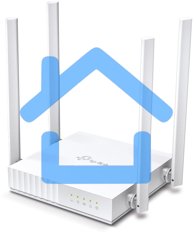 Роутер беспроводной TP-Link Archer C24 AC750 10/100BASE-TX белый