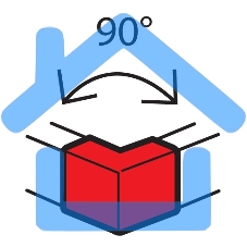 Угол внешний 100х50мм фикс. METRA Leg 638012