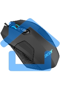 Мышь проводная Acer OMW170 черный, 3200 dpi, USB, кнопки - 6