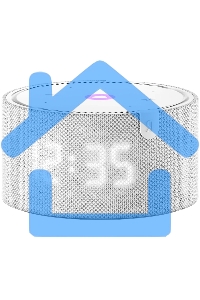 Умная колонка Яндекс Станция Мини, 10Вт, с голосовым ассистентом Алиса на YaGPT, с LED-часами, серый