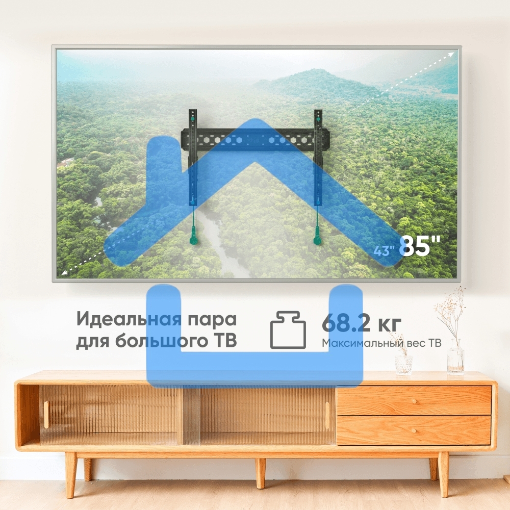 Кронштейн ONKRON TM6 для телевизора 43
