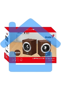 Акустическая система GENIUS SP-HF280 wooden USB Проводной пульт регулировки громкости для легкого управления
