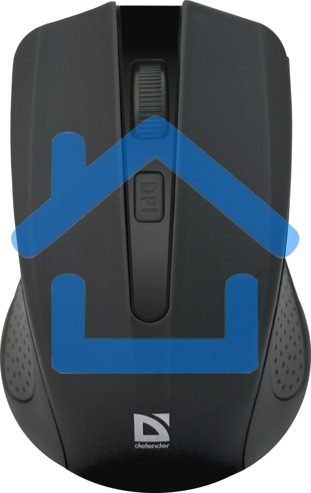 Мышь беспроводная Defender Accura MM-935 черный, 1600 dpi, радиоканал, USB, кнопки - 4