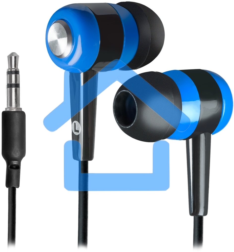 Наушники Defender Basic-616 черный/синий кабель 1,1 м