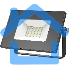 Прожектор светодиодный Gauss Elementary 20Вт 1320лм IP65 6500К черный ПРОМО