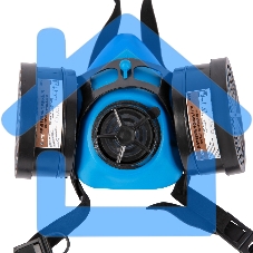 Полумаска изолирующая ИСТОК-300/400 со сменными комбинированными фильтрами А1Р1 Россия