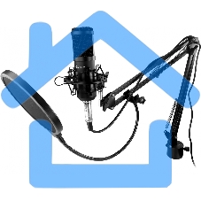 Микрофон проводной Оклик SM-600G 2.5м черный