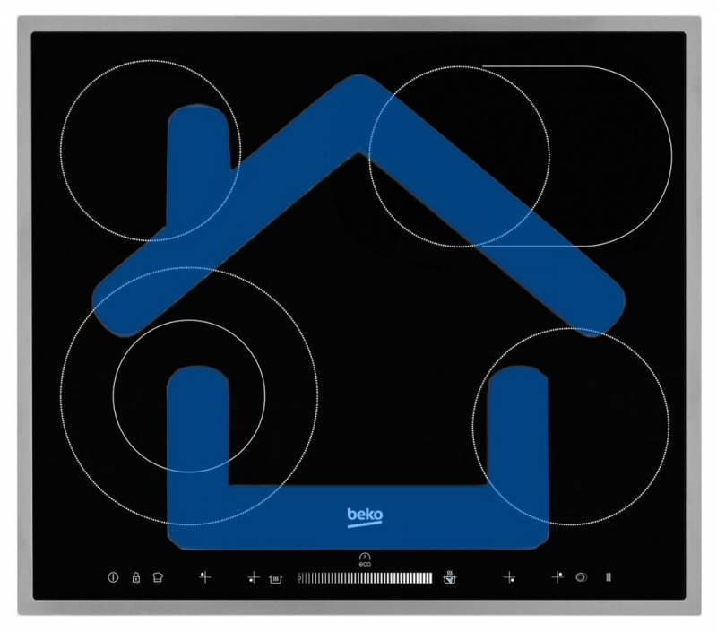 Встраиваемая электрическая варочная поверхность Beko HIC 64503 TX, черный