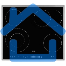 Встраиваемая электрическая варочная поверхность Beko HIC 64503 TX, черный