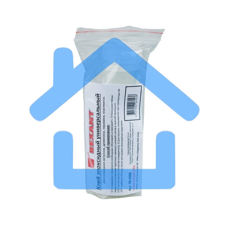 Клей эпоксидный универсальный (смола+отвердитель) Rexant, 110 мл