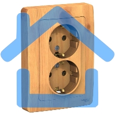 Розетка 2-м СП BLANCA 16А 250В без шторок с заземл. ясень SchE BLNRS001025 Розетка 2-м СП BLANCA 16А 250В без шторок с заземл. ясень SchE BLNRS001025