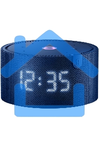 Умная колонка Яндекс Станция Мини, 10Вт, с голосовым ассистентом Алиса на YaGPT, с LED-часами, синий