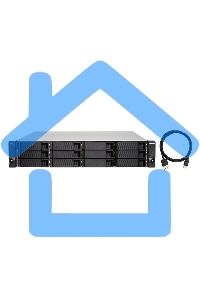 Полка расширения сетевого хранилища без дисков SMB QNAP TL-R1200C-RP USB 3.2 Gen 2 Type-C JBOD storage enclosure, 12-tray 3,5