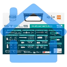 Набор инструментов STELS 141081/2'' 1/4'' CrV пластиковый кейс  69 предм.