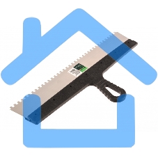 Шпатель из нержавеющей стали Сибртех 450 мм, зуб 6х6 мм, пластмассовая ручка 85470