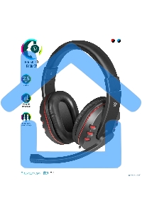 Наушники Defender Warhead G-160 черный, кабель 2,5 м