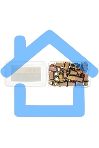 Заклепки резьбовые Denzel стальные, оцинкованные, М8, пластиковый кейс, 40 шт.