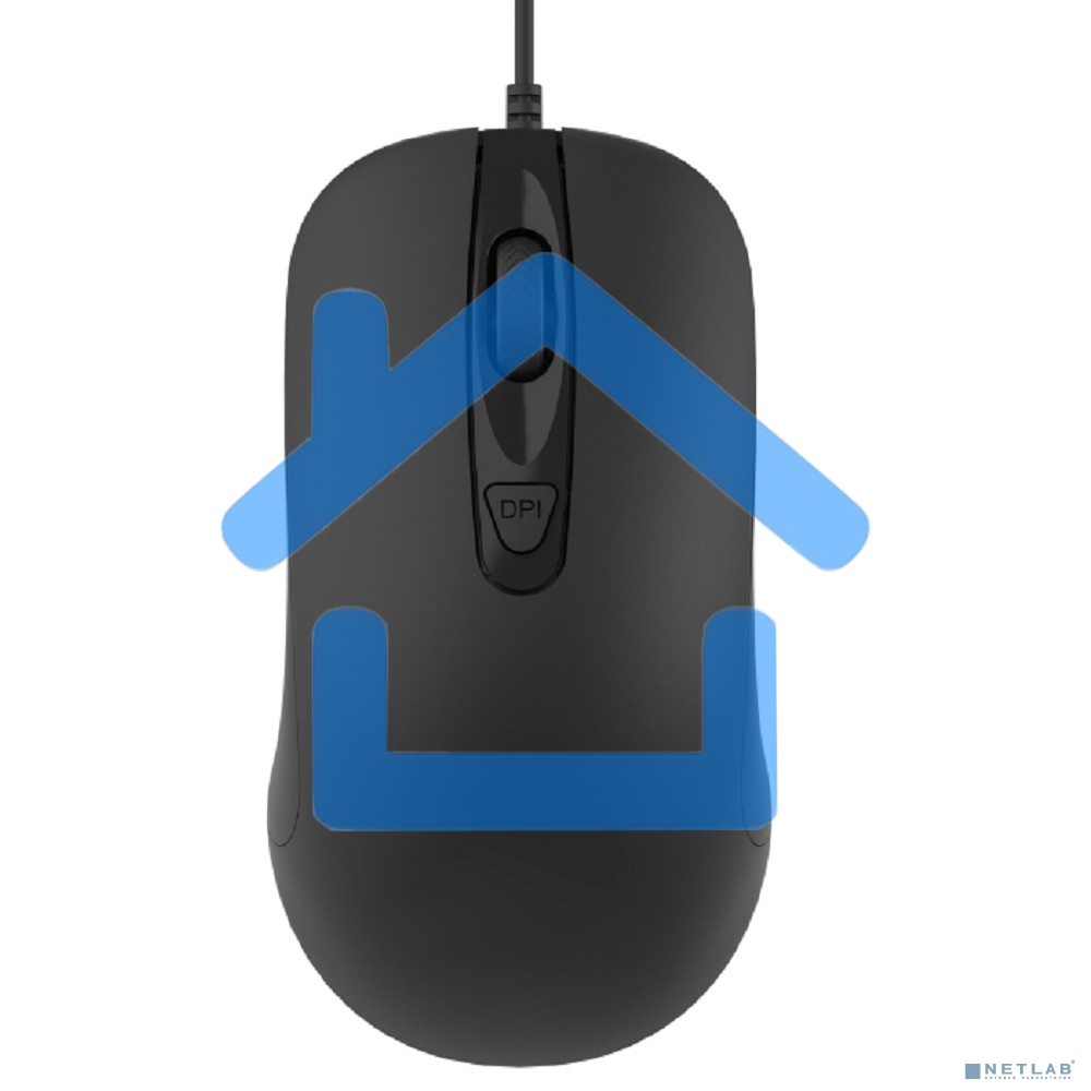Мышь проводная CBR CM 110 черный, 2400 dpi, USB, кнопки - 4