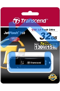 Флешка USB Transcend 32 Gb Jetflash 750 TS32GJF750K USB 3.0 черный