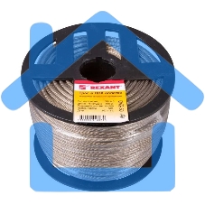 Трос стальной Rexant в ПВХ изоляции d=4.0 мм, катушка 100 метров 09-5240