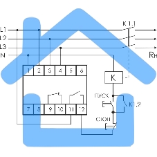 Реле напряжения CP-731 (трехфазный; микропроцессорный; контроль верхнего и нижнего значений напряжения; контроль ассиметрии; чередования фаз; монтаж на DIN-рейке 35мм 3х400/230+N 2х8А 1Z 1R IP20) F&F EA04.009.005