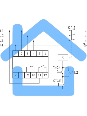 Реле напряжения CP-731 (трехфазный; микропроцессорный; контроль верхнего и нижнего значений напряжения; контроль ассиметрии; чередования фаз; монтаж на DIN-рейке 35мм 3х400/230+N 2х8А 1Z 1R IP20) F&F EA04.009.005