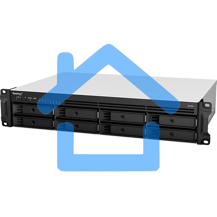 Сетевое хранилище Synology Rack 2U, QC2.2GHzCPU/4GbDDR4(upto32)/RAID0,1,5,6,10/upto 8 hot plug HDDs SATA(3,5'or2,5')(upto 12 with RX418)/2xUSB3.2/1eSATA/iSCSI/4xGbE(+1Expslot)/2xIPcam(upto 40)/2xPS/norail