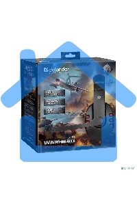 Наушники Defender Warhead G-160 черный, кабель 2,5 м