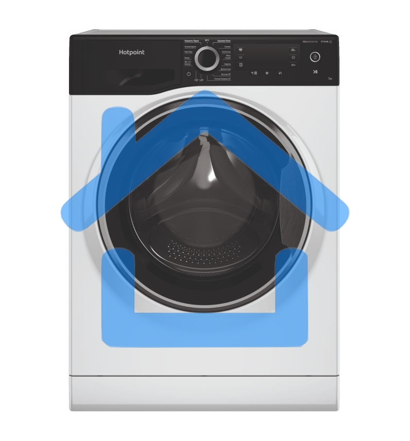 Стиральная машина Hotpoint NSD 7239 ZS VE RU белый, загр. фронтальная макс.: 7 кг 1200 об/мин класс: А