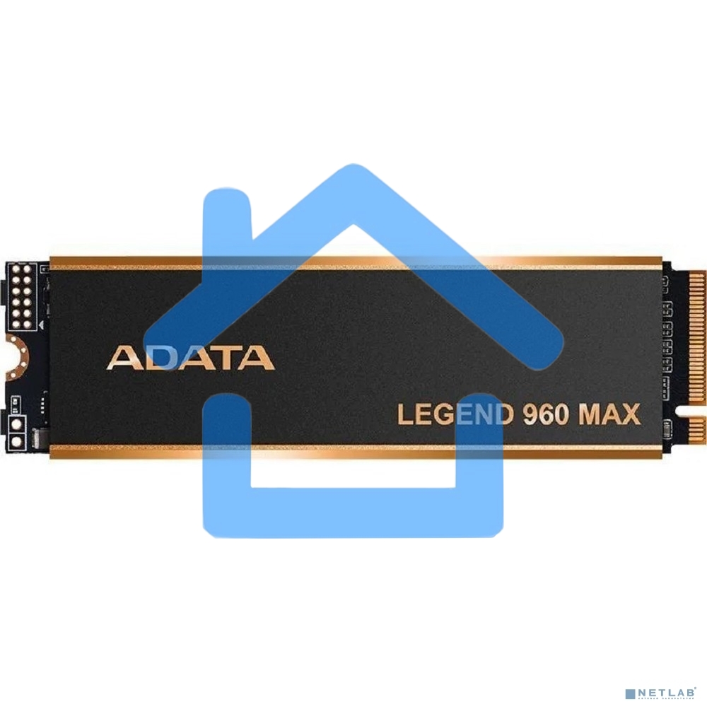 Накопитель SSD   ADATA LEGEND 960 MAX, 4Tb, M.2 2280, PCIe 4.0 x4, NVMe, R/W 7400/6800, с радиатором