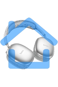 Наушники мониторные Hoco Air Triumph W35 серебристый беспроводные bluetooth оголовье