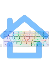 Клавиатура Redragon Anubis беспроводная, USB, Bluetooth/Радиоканал, белый