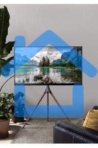 Подставка для телевизора Cactus CS-ST1246BKWN черный/орех 45