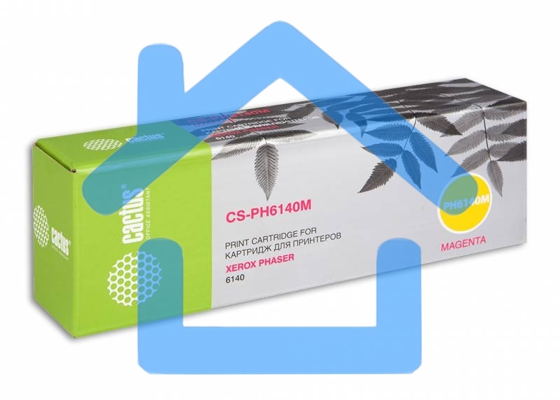 Картридж лазерный Cactus CS-PH6140M (106R01482) пурпурный (2000 стр.) для Xerox 6140