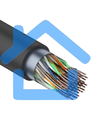 Кабель FTP Rexant 25PR 24AWG, CAT5, наружный (OUTDOOR), бухта 305 м