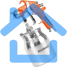 Краскораспылитель Patriot HVLP 1.8B 100л/мин соп.:1.8мм бак:1л