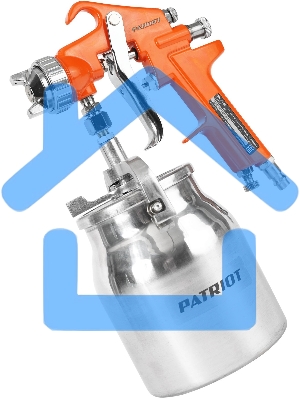 Краскораспылитель Patriot HVLP 1.8B 100л/мин соп.:1.8мм бак:1л