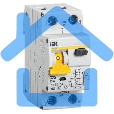 Выключатель автоматический дифференциального тока ИЭК 2п 25А/30мА CАВДТ 32 MAD22-5-025-C-30